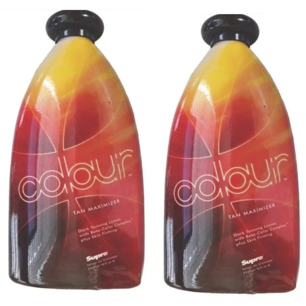 2 - Colour Tan Maxizer Dark Tanning Lotion 10 fl oz by Supre